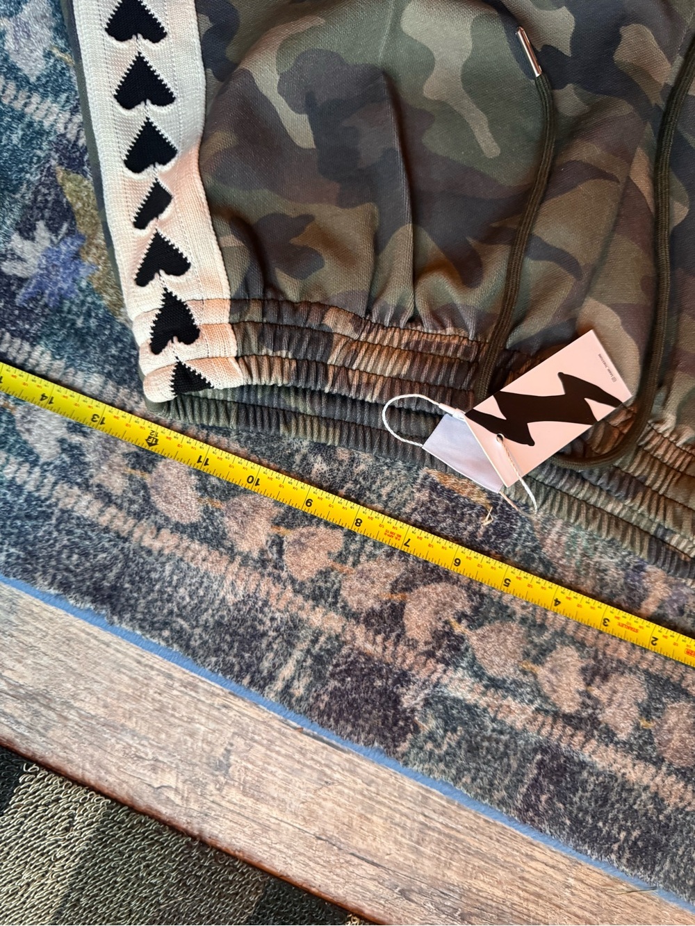 NWT Sabbi the Raving Hearts Mini Shorts in Camoflauge - Picture 5 of 11